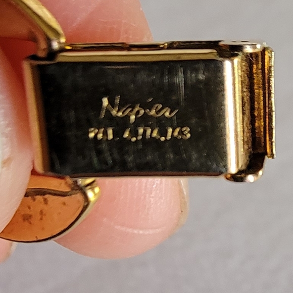 Vintage Napier Flat Chain Link Choker Necklace - Picture 2 of 3